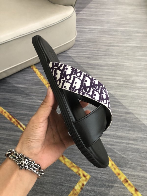 Dior 남성 레터 프린트 캐주얼 슬리퍼 001-196627
