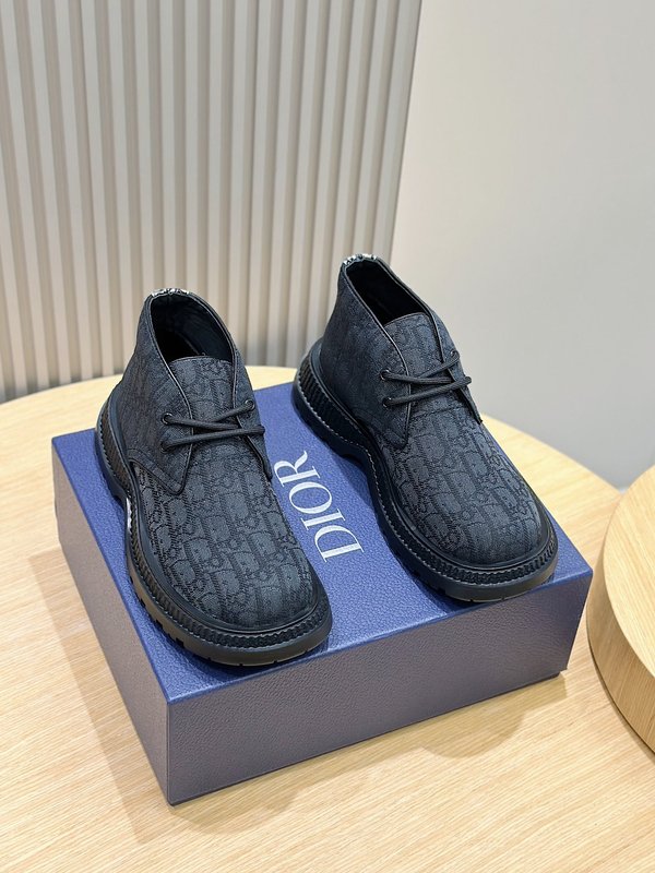 Dior 남성 레이싱 스웨드 가죽 하이톱 부츠 001-196745