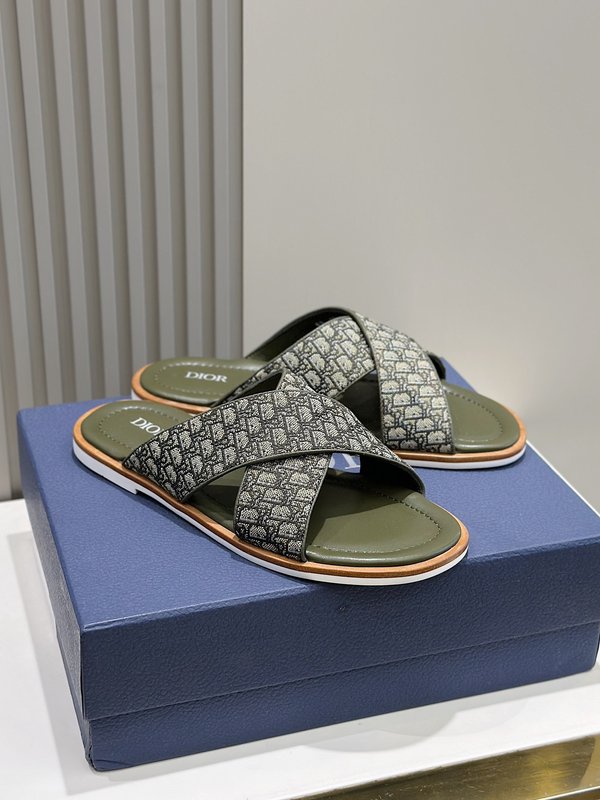 Dior Alias 남성용 가죽 슬리퍼 001-196759