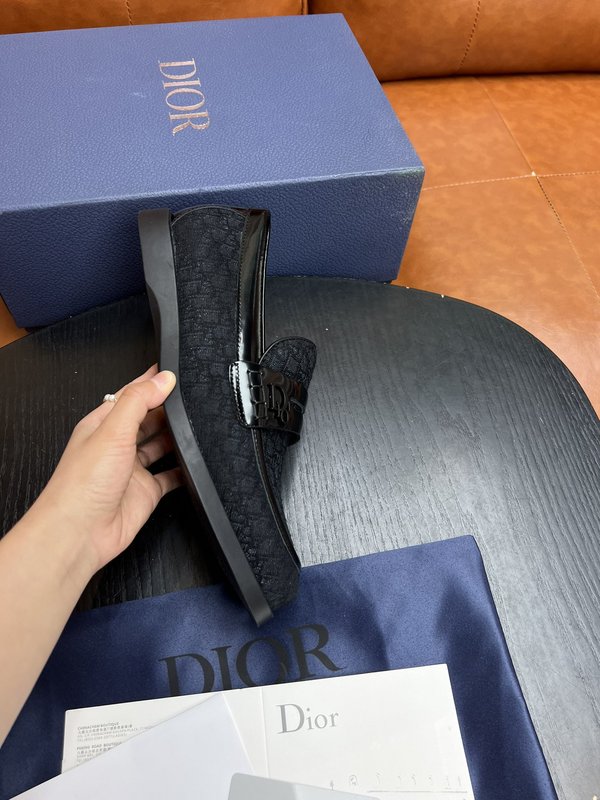 Dior 디오르 남성 블랙 로퍼 구두 001-196790