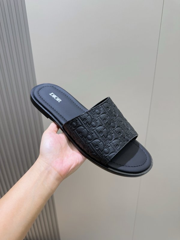 디올 Dior Alias 남성 가죽 슬리퍼 001-196810