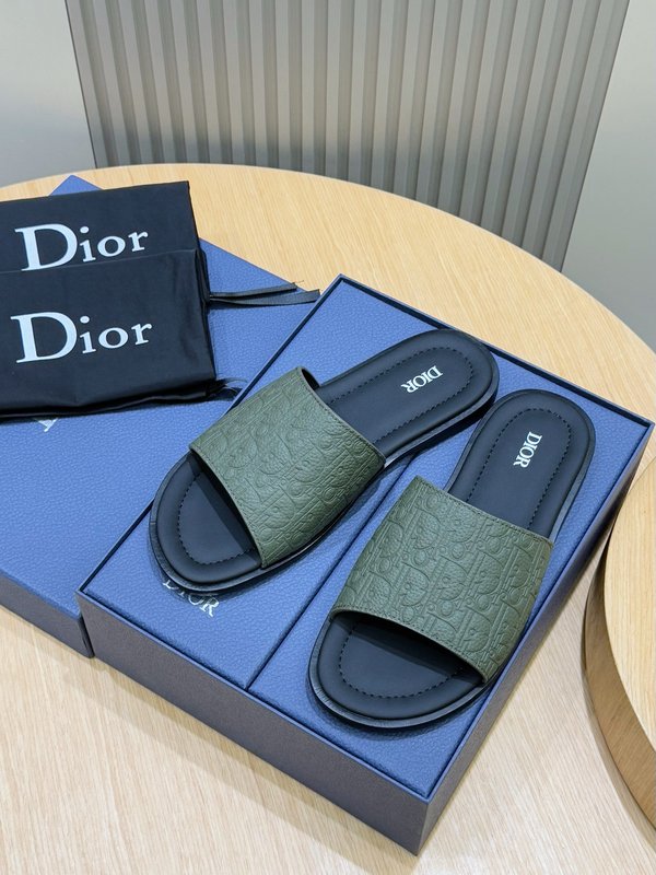 디올 Dior Alias 남성 가죽 슬리퍼 001-196811