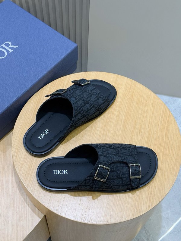 Dior Aqua 남성 오블리크 프린트 슬리퍼 001-196878