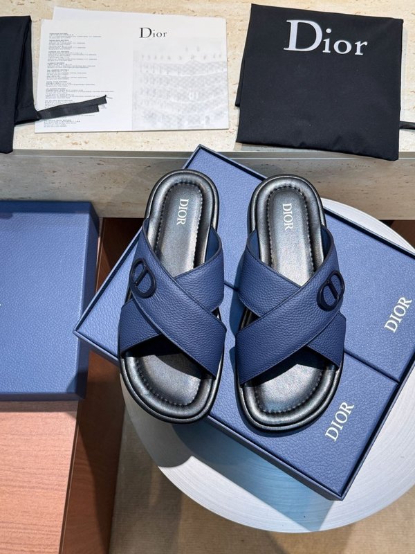 디올 Dior Alias 남성 소가죽 슬리퍼 001-196879