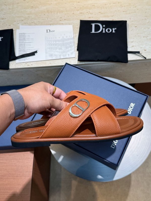 디올 Dior Alias 남성 소가죽 슬리퍼 001-196882