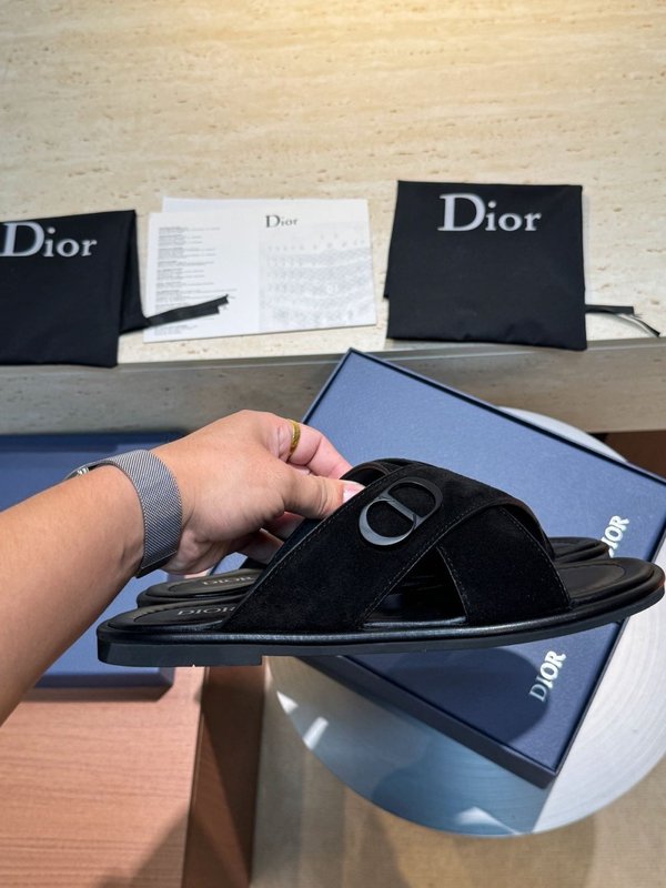 디올 Dior Alias 남성 소가죽 슬리퍼 001-196883