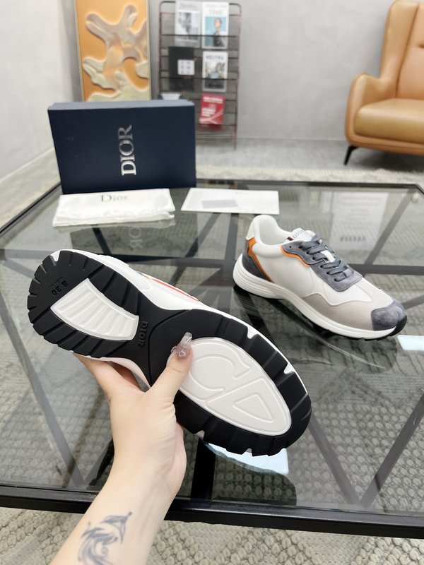 Dior 남성 이탈리아 가죽拼接 운동화 001-196895