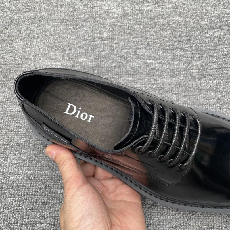 Dior Explorer 블랙 가죽 더비슈즈 001-196925
