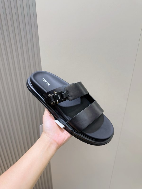 DIOR Aqua 남성 크로스 밴드 슬리퍼 001-196942