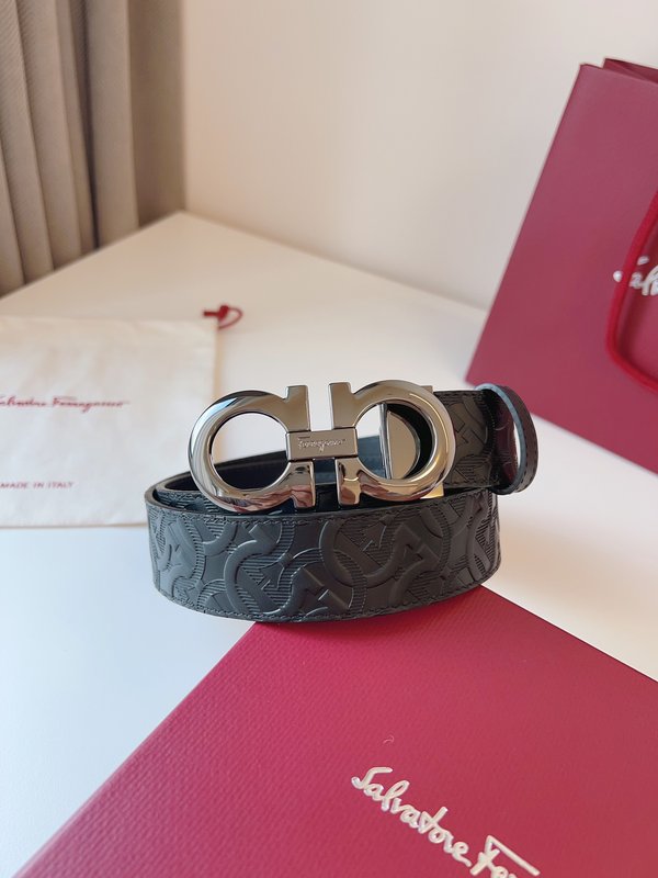 페라가모 Ferragamo 우아한 버클 벨트 001-197347