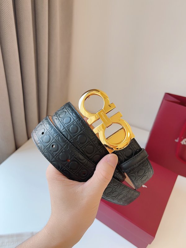 페라가모 Ferragamo 신사 벨트 35mm 폭 001-197349