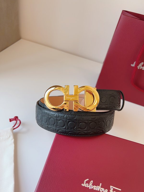 페라가모 Ferragamo 신사 벨트 35mm 폭 001-197349