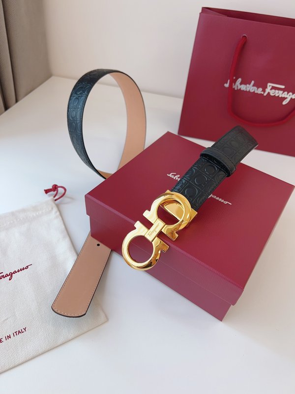 페라가모 Ferragamo 신사 벨트 35mm 폭 001-197349