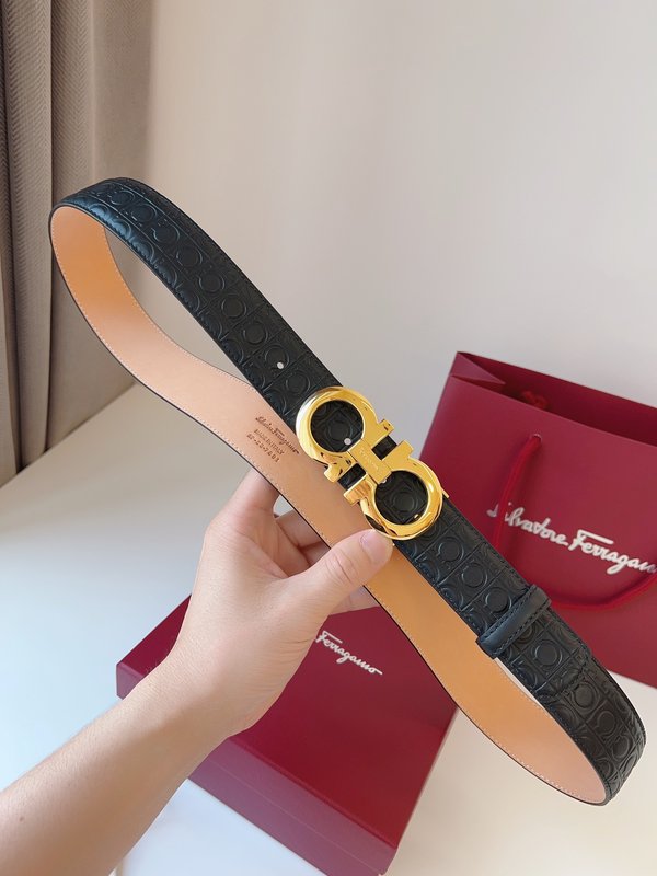 페라가모 Ferragamo 신사 벨트 35mm 폭 001-197349