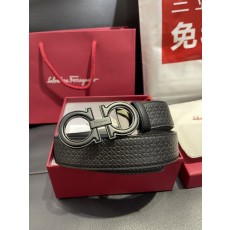 페라가모 남성 프린트 양면 벨트 001-197362