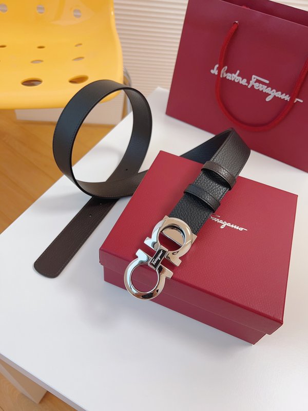 페라가모 Ferragamo 우아한 버클 벨트 001-197411