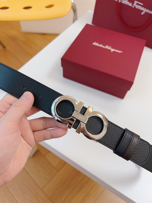 페라가모 Ferragamo 우아한 버클 벨트 001-197411