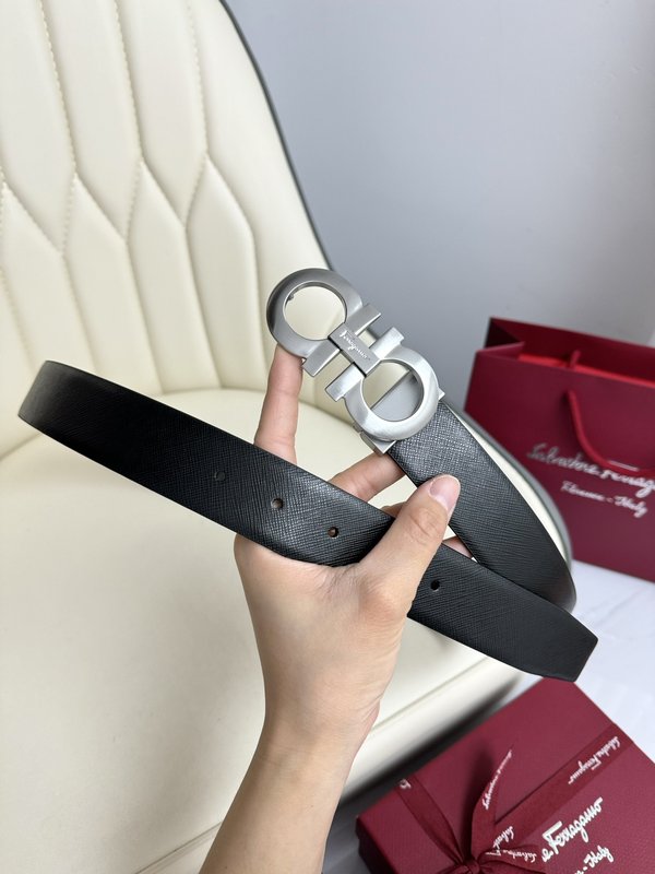 페라가모 양면 소가죽 벨트 3.5cm 001-197467