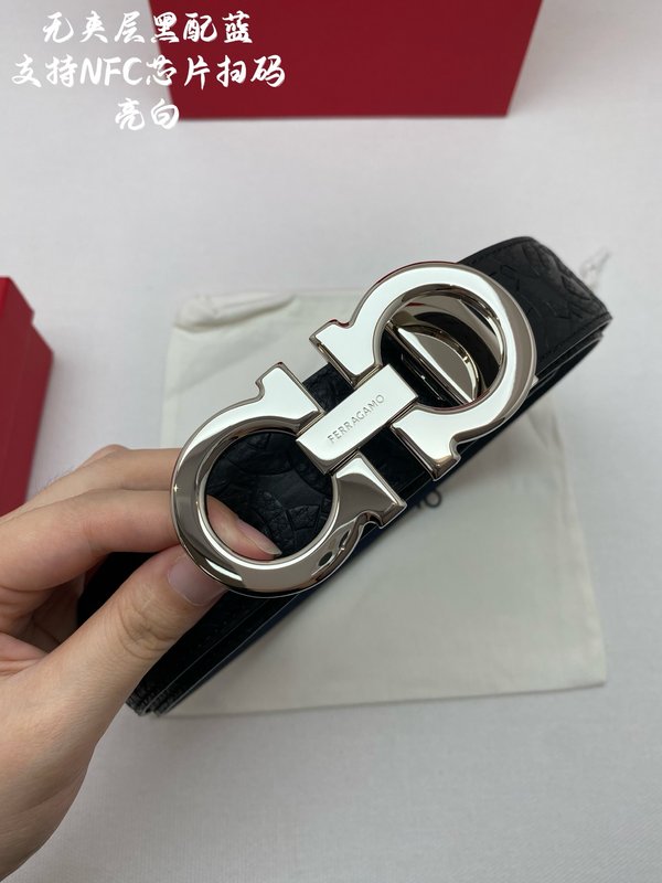 페라가모 벨트 NFC 칩 스캔 3.5cm 폭 001-197502