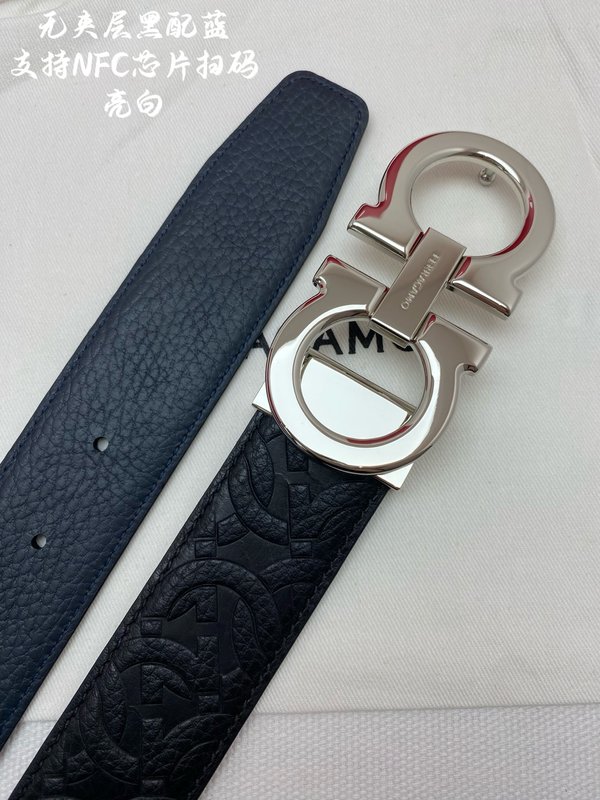 페라가모 벨트 NFC 칩 스캔 3.5cm 폭 001-197502