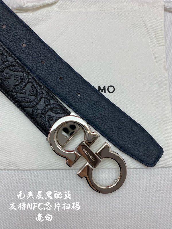 페라가모 벨트 NFC 칩 스캔 3.5cm 폭 001-197502