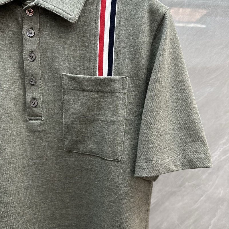 TB 레드 화이트 블루 스트라이프 포로 셔츠 001-197525