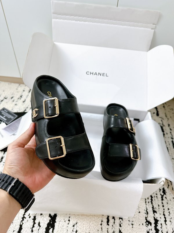 샤넬 더블 C 드레스 샌들 001-199003