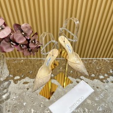 지미 추 스프링 여름 메쉬 라인스톤 하이힐 샌들 001-199289