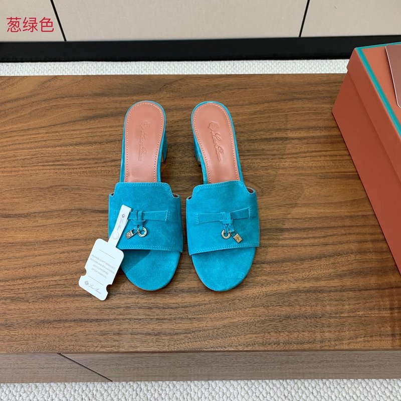 스웨이드 미들 힐 슬리퍼 001-200815
