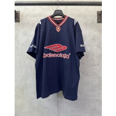 발렌시아가 축구 시리즈 자수 V 넥 긴팔 티셔츠 001-201926