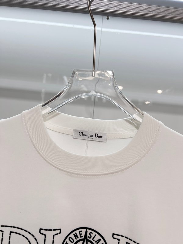 디올 스톤아일랜드 콜라보 라운드넥 반팔 티셔츠 001-202088