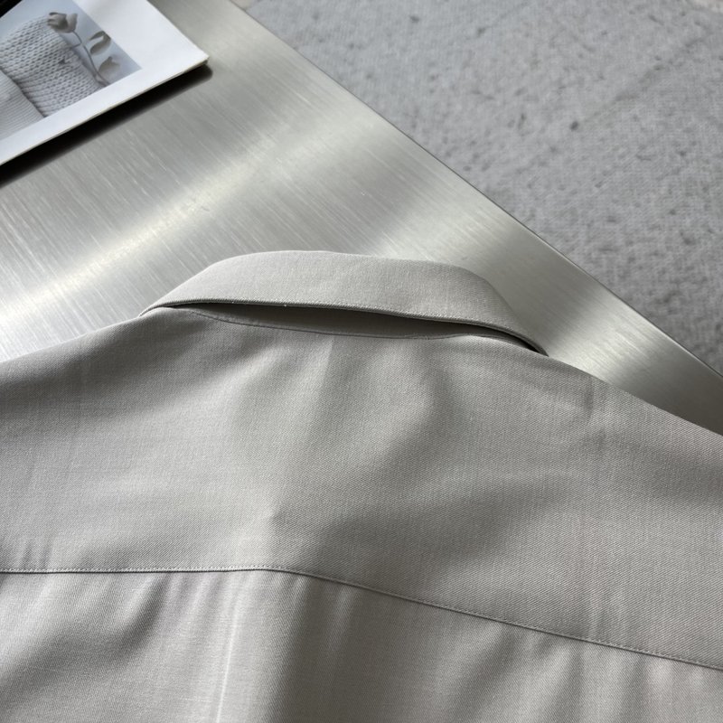 Kiton 남성 텐셀 코튼 라펠 긴팔 셔츠 001-202266