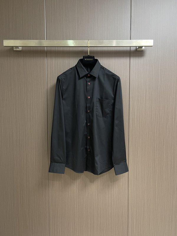 Kiton 남성 솔리드 컬러 긴팔 셔츠 001-202272