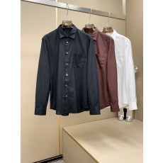 키톤 남성 염색 리넨 셔츠 001-202280