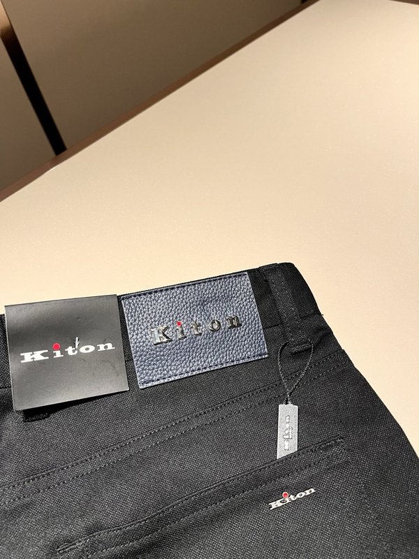 Kiton 남성 프리미엄 캐주얼 슬림핏 롱팬츠 001-202282