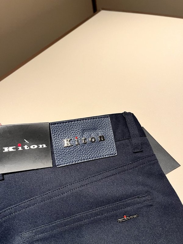 Kiton 남성 프리미엄 슬림 핏 캐주얼 팬츠 001-202283