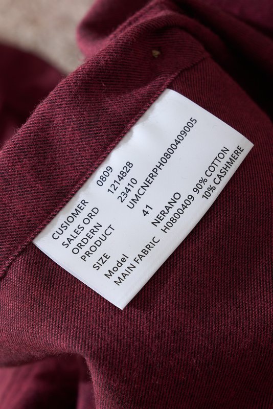 Kiton 남성 두꺼운 벨벳 셔츠 001-202365