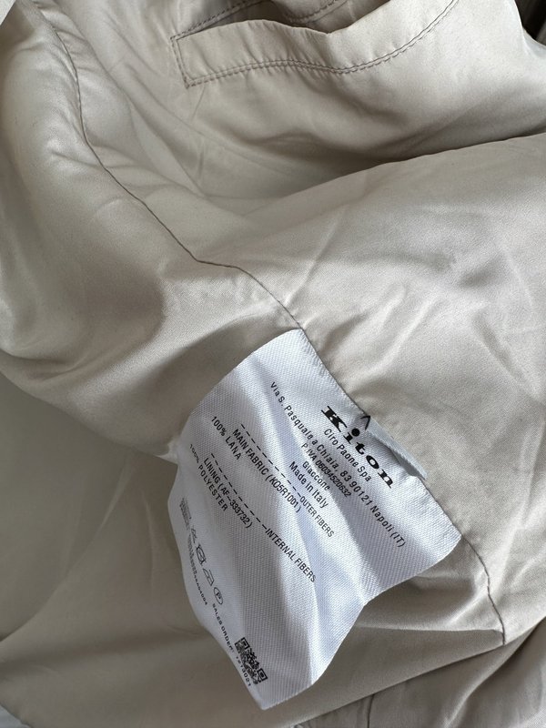 Kiton 올드머니 스타일 가을 겨울 울 재킷 001-202401