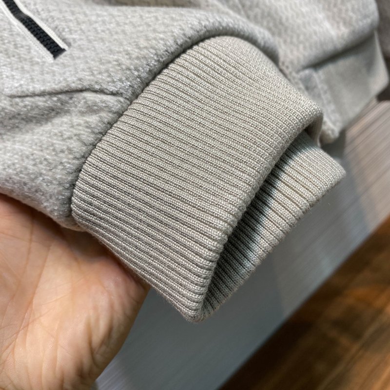 Kiton 가을 겨울 웨이브 텍스처 울 후드 자켓 001-202441