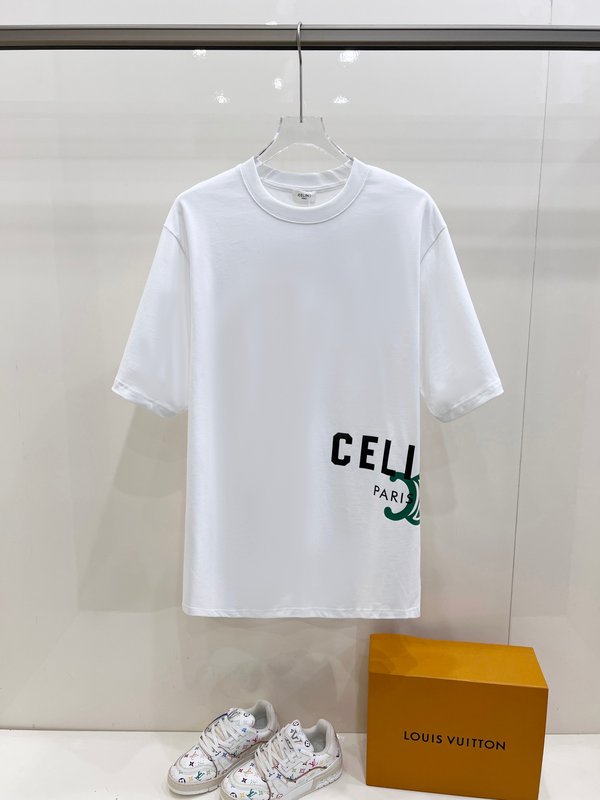 셀린 라운드넥 반팔 티셔츠 001-202967