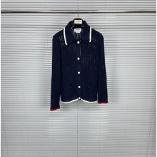 톰브라운 단추 장식 오픈 니트 가디건 001-203007