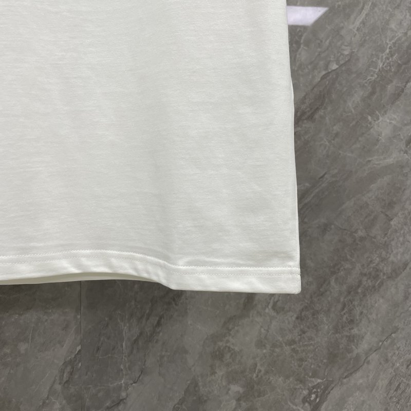 26SS早春 패치 워크 레터 면 반팔 티셔츠 001-203412