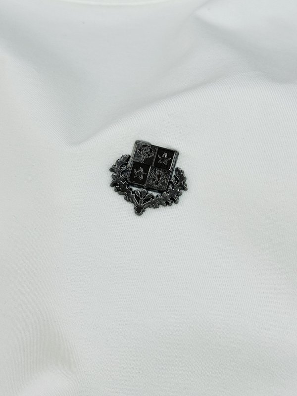 로로피아나 머서라이즈 코튼 반팔 티셔츠 남성용 001-203503