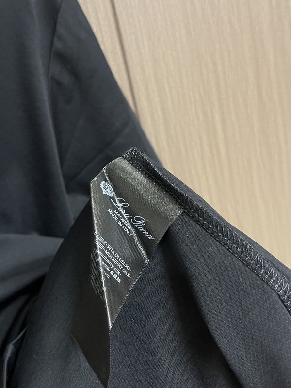 로로피아나 봄여름 듀얼 암모니아 면 반팔 티셔츠 001-203573