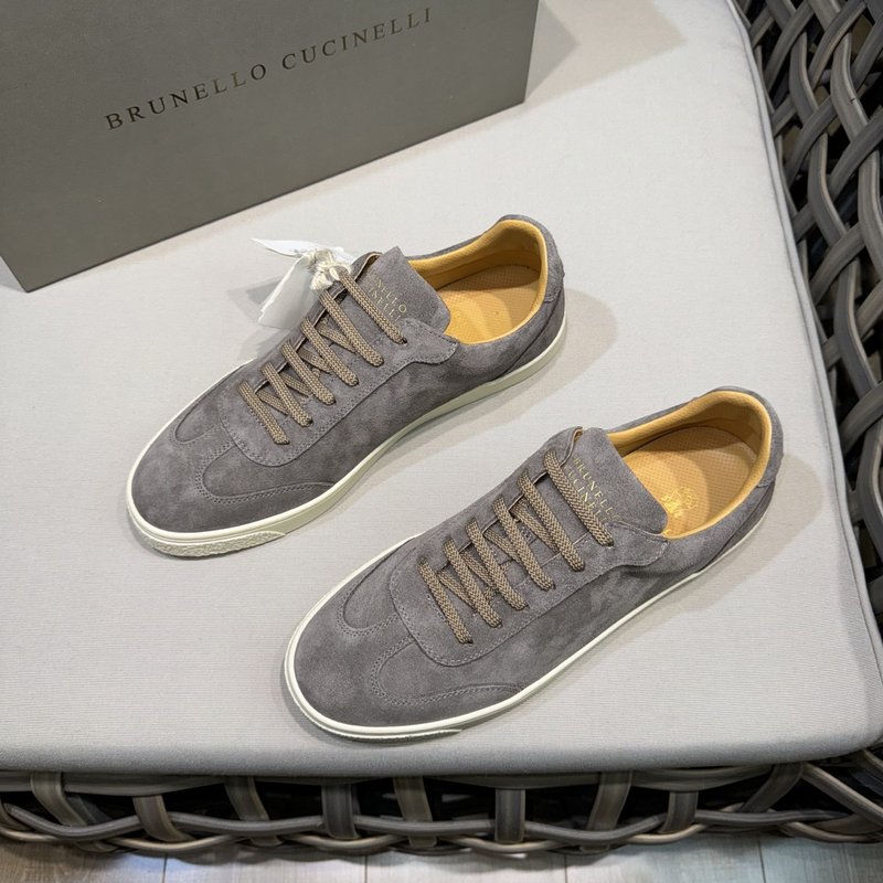 Brunello Cucinelli 남성 스웨이드 캐주얼 001-203847
