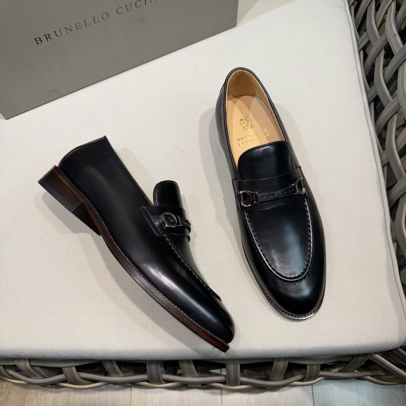 Brunello Cucinelli 가죽 모카신 001-203850