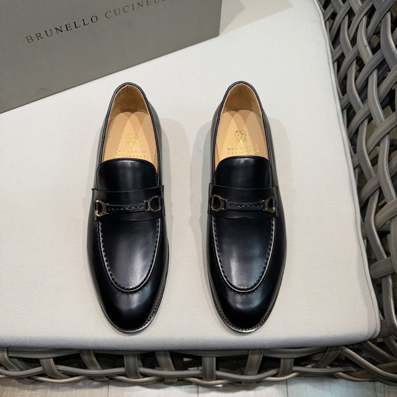Brunello Cucinelli 가죽 모카신 001-203850