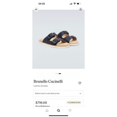 브루넬로 쿠치넬리 남성 샌들 001-203921