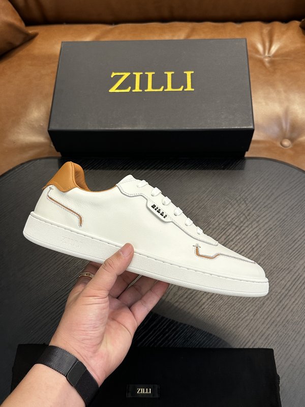 Zilli 이탈리아 남성 수제 송아지 가죽 신발 001-204040