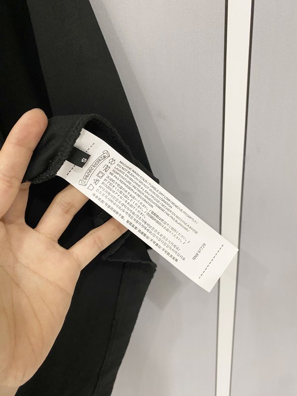 크롬하츠 중량감 순면 하이넥 반팔 티셔츠 001-204157